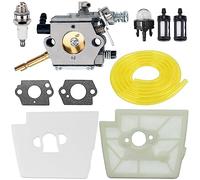 ZAMDOE Carburateur Compatible pour Stihl FS160 FS220 FS180 FS280 FR220 débroussailleuse à Cordes remplace pour Zama C15-51 C1S-S3G avec Filtre à air Bougie d'allumage Ligne de Carburant