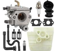 ZAMDOE Carburateur pour Stihl 024 026 Pro MS260 MS240 MS260 Pro tronçonneuse Remplace 1121 120 0610 WT-403B WT-403A avec Filtre à air Bougie d'allumage Conduite de Carburant