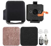ZAMDOE Kit de boîtier de couvercle de filtre à air pour débroussailleuse STIHL HS80 FS80 FS85 BG75 FC75 FS75 HT75 FR85T KM85 FH75 HL75 FC85 FR85 KA85R avec base de filtre à air, bouchon de filtre à