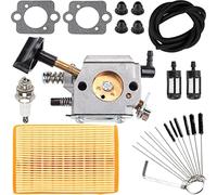 ZAMDOE Kit de carburateur BR420 BR400 pour Stihl SR320 SR340 SR380 SR400 SR420 BR320 BR340 BR380 BR400 BR420 Ventilateur à Dos, avec Filtre à air Filtre de Ligne de Carburant Spark Plg