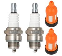 ZAMDOE L7RTC Kit d'entretien de filtre à carburant pour bougie d'allumage compatible pour Stihl 020 024 026 064 066 084 MS200 scie à chaîne, remplacement pour NGK 6703 BPMR7A, pour Champion 859
