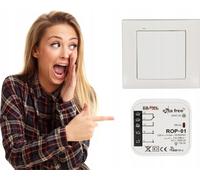Zamel | Kit de contrôle sans fil RZB-01 - 2 canaux - Blanc - Économie d'énergie - Facile à installer
