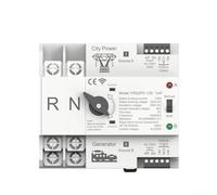 ZAMETTER Commutateur de transfert automatique intelligent à double alimentation pour ATS 125 A AC 110 V 220 V 400 V Relais minuterie avec fonctionnement manuel et électrique pour système