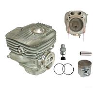 ZAMETTER Cylindre 56 mm avec soupape de réduction de pression pour tondeuse à gazon K960 K970 Kit de pièces de moteur avec anneaux, broches et anneaux d'arrêt pour réparation de machine de découpe (A)