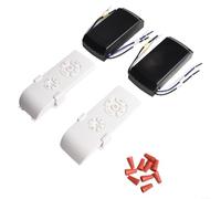 ZAMETTER Kit de télécommande pour ventilateur de plafond avec fonction de synchronisation et trois réglages de vitesse pour ventilateurs de 90 à 265 V avec télécommande et récepteur avec coque