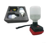 ZAMETTER Lampe de travail LED sans fil 30 W 18 V pour 511396 4511437 batterie portable atelier camping éclairage ABS design compact
