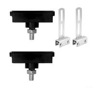 ZAMETTER Lot de 1 ou 2 aimants pour interrupteur de fin de course automatique avec supports de montage - Construction en métal résistant aux intempéries - Noir