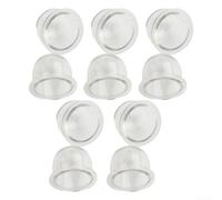 ZAMETTER Lot de 10 ampoules d'amorçage pour carburateur, coupelle à huile, tronçonneuse, souffleur, débroussailleuse, pompe d'amorçage de carburant, pièce de rechange (10 pièces - 19 mm)