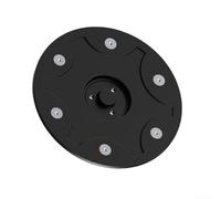 ZAMETTER Lot de 7 disques de coupe en fibre de verre pour tondeuse robot Sileno City avec 6 trous de montage, base en plastique renforcé en fibre de verre, noir, 142 mm