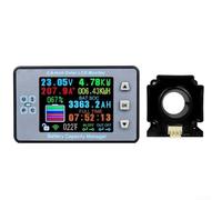 ZAMETTER Moniteur de batterie sans fil DC 120 V 100 A avec capteur Hall pour tension actuelle Ah SOC puissance énergie affichage de la température et contrôle du relais
