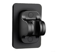 ZAMETTER Support de pommeau de douche réglable à ventouse sans perçage avec rotation à 120 degrés et réglage de la hauteur Matériau ABS solide en argent, noir, gris ou blanc, compatible avec M (F-Noir