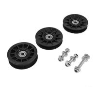 ZAMETTER V-Groove Poulie de renvoi 532194326 et galet tendeur plat 532194327 pour tondeuse autoportée Remplace 194326 194327 280-6630 Compatible avec CTH194 CTH204T PB19542LT PB20H42YT PB22H46YT T