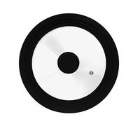 Zanetti, Couvercle universel, couvercle en verre pour casseroles et poêles, bord en silicone résistant à la chaleur, convient aux diamètres 22 cm, 24 cm, 26 cm