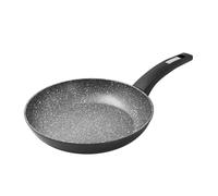 Zanetti, Poêle Durapietra noire, antiadhésive, adaptée à tous les plans de cuisson, y compris induction, fond indéformable, revêtement haute épaisseur, poignée Soft Touch, diamètre 18 cm