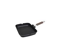ZANETTI - Poêle grill antiadhésif à 5 couches, 35 x 25 cm en aluminium moulé sous pression - Revêtement en pierre résistant aux rayures - Haute résistance aux outils métalliques - Fabriqué en Italie
