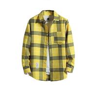 Zanisouta Chemise en flanelle à manches longues pour homme, chemise de travail à carreaux, coupe régulière, avec double poche, chemise de loisirs à carreaux, chemise de bûcheron pour l'extérieur