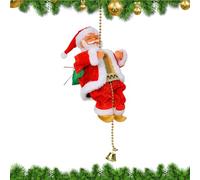 Zankie Corde À Grimper Père Noël avec Musique - Décoration Père Noël Grimpeur, Pè-re No-ël Grimpeur Électrique, Décoration Pè-re No-ël Gri-mpeur Mobile pour Sapin De Fête