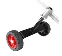 Zankie Roue Support réglable pour débroussailleuse, Roues auxiliaires avec siège Fixe 26/28 mm, Roues Support universelles pour désherbants