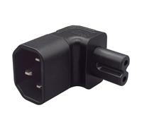 Zanthicia Adaptateur Portable C14 vers C7 IEC320 Haute efficacité, léger et Robuste pour Les Voyages et Les déplacements. La Prise de Conversion IEC320 C14