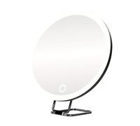 Zanthicia Miroir grossissant de maquillage avec grossissement x30 pour un maquillage détaillé. Miroir grossissant en verre de rasage avec lumières, Noir-30X, 6 pouces