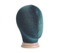 Zanthicia Porte-perruques en matériaux haut de gamme, idéal pour présenter et coiffer vos perruques à domicile en salon. Support pour tête de mannequin, chapeau, accessoire, vert, 54 cm
