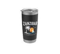 Zanzibar Tanzanie Retro Stone Town Island Travel African Art Gobelet isotherme en acier inoxydable double paroi
