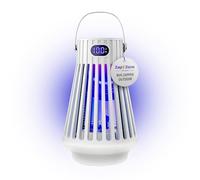 Zap Zone Defender Zapper Anti-insectes Extérieur Intérieur Zapper Rechargeable avec Lumière UV USB-C Piège à insectes électrique Répulsif à moustiques Extérieur Terrasse Camping Pièges 3 Modes IPX5