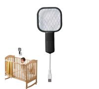 Zapper Bat - 6,69 pouces Dispositif de contrôle manuel, outil anti-choc rechargeable avec structure de bouclier de barrière sécurisée | Jardin extérieur Balcon Gestion domestique