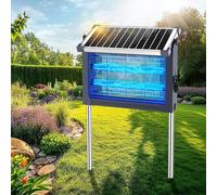 Zapper solaire anti-moustiques d'extérieur 4500 V sans fil, étanche, marche/arrêt automatique, portable de type C et alimenté par l'énergie solaire, piège à moustiques électrique pour terrasse, garage