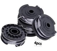 ZAPYVET Bobine automatique de coupe-herbe Bobine de coupe-bordures, for Bosch, ART 24 27 30 30-36, 4 paquets de bobines de coupe de remplacement de fil de coupe, bobines de 1,6 mm 6 m de fil par
