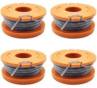 ZAPYVET Bobine automatique de coupe-herbe Bobine de débroussailleuse, pour Mac Allister MGTP18Li 1,65 mm 10 pieds, bobines de remplacement à alimentation automatique(BLACK 4pcs)