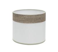 Zarivy Abat-jour de table E14 blanc/bois-gris 17 x 17 x 14 cm - Idéal pour décorer et éclairer les tables et les bureaux.