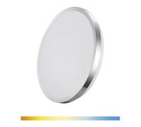 Zarivy Applicateur Super LED de surface 24 W 2490 lm 6500 K Ø38 x 6,2 cm, cadre chromé - Éclairage efficace pour espaces intérieurs.