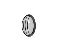 Zarivy Applique extérieure ovale en aluminium Aquila petite, 1 x E27, noir. Idéale pour l'extérieur, résistante et élégante. Dimensions : 10,5 x 22 x 14 cm. Protection IP44 contre l'eau et la