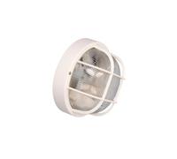 Zarivy Applique ronde IP54 de couleur blanche, 1 x E27, 40 W, diamètre 18,5 cm et hauteur 10,4 cm. Modèle Tarragone : idéale pour éclairer n'importe quel espace avec élégance et fonctionnalité.