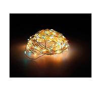 Zarivy Guirlande micro LED extra dense dorée-multicolore scintillante de 14 m, avec 567 LED sur un élégant câble argenté, idéale pour éclairer et donner une touche festive à n'importe quel espace.