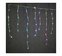 Zarivy Rideau lumineux LED Caramano multicolore 300 x 70 cm : parfait pour décorer les fêtes et les célébrations. Ajoute une touche magique et festive à n'importe quel événement, créant une atmosphère