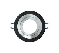 Zarivy Spot encastrable rond de 1 x GU10 de couleur wengé, dimensions 2 x 9,2 x 9,2 cm, avec douille ; idéal pour un éclairage décoratif et ambiant.