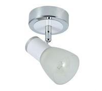 Zarivy Spot LED 1 x E14 blanc/chrome, dimensions 14 x 8,5 x 11,5 cm, idéal pour un éclairage décoratif et fonctionnel dans les maisons et les bureaux.