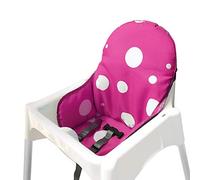 ZARPMA Cuscino Seggiolone coprisedili per Ikea Antilop,Lavabile per Bambini Pieghevole Ikea Childs Sedia coprisedili Ricoperto-Non Include Di Seggiolone E Cintura Di Sicurezza (Porpora)