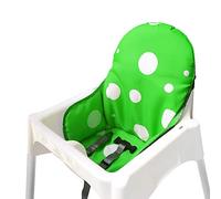 ZARPMA Housses de Siège Compatible Coussin pour Ikea Antilop Chaise Haute pour Bébé en Ne Comprend Pas La Chaise Haute et La Ceinture(Vert)