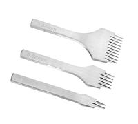 ZASCHMOY Ensemble d'outils à Forfait en Cuir en Cuir en Acier Durable avec Poignée Polie 2/5/10 Tailles de Brochet pour la Création Précise des Trous de Couture dans les Projets d'artisanat