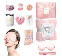 Zasdvn De Sympathie Pour Femmes - Cadeau Anniversaire pour Elle,Set Cadeau Luxueux avec Couverture en Flanelle pour Femme Relaxation
