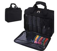 Zasdvn Sac à outils pour cheveux, organisateur de coiffeur, sac de transport pour sèche-cheveux, pour peigne, tondeuse, sèche-cheveux, fer à friser, brosses, équipement et accessoires, en et
