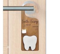 Zasdvn Suspension pour dents de bébé | Bois avec fente pour argent, boîte décorative, objet de collection, suspension pour chambre d'enfant, porte