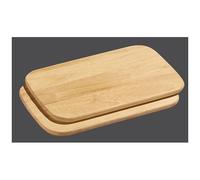Zassenhaus 2 planchettes en bois couleur nature - 26 x 17 cm -