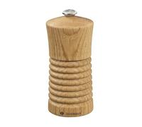 Zassenhaus Heilbronn Moulin à sel 13 cm | Chêne | Avec broyeur en céramique haute performance réglable en continu | Moulin à épices rempli | Ø 5,8 × 13 cm
