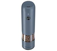 Zassenhaus KÖLN Moulin à poivre électrique USB, 14 cm, bleu, broyeur en céramique haute performance réglable en continu, boîtier en acier inoxydable, batterie lithium-ion rechargeable