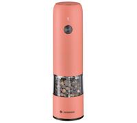 Zassenhaus Köln Moulin à poivre électrique USB, 14 cm, corail, broyeur en céramique haute performance, boîtier en acier inoxydable, batterie lithium-ion rechargeable