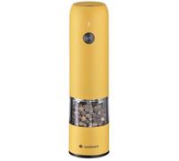 Zassenhaus KÖLN Moulin à poivre électrique USB, 14 cm, jaune, broyeur en céramique haute performance réglable en continu, boîtier en acier inoxydable, batterie lithium-ion rechargeable